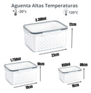 Conjunto Hermético 3 Potes com Tampa BM-F104