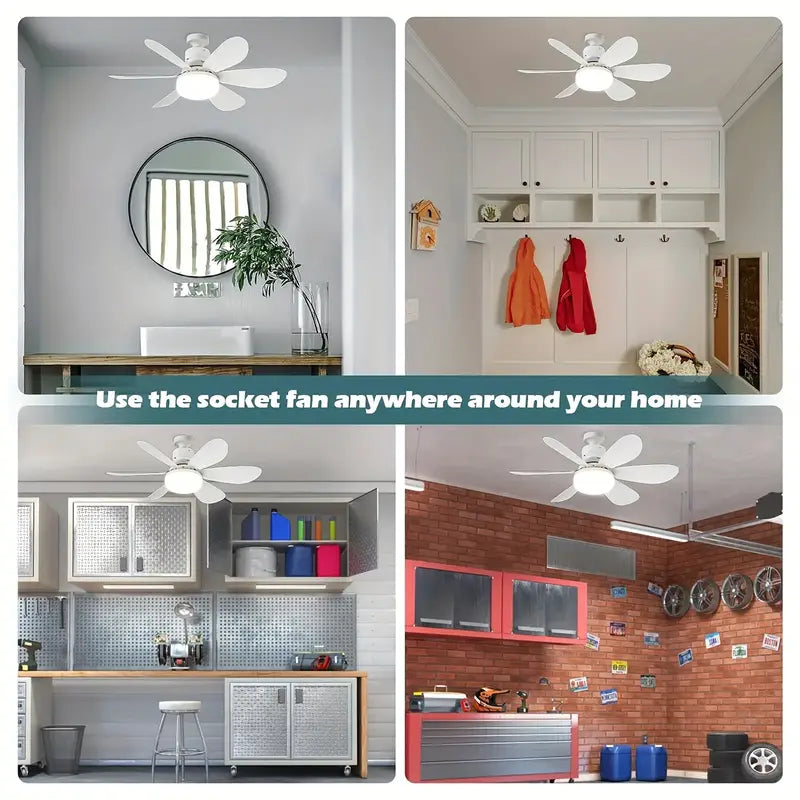 Lâmpada Ventilador de teto super silencioso