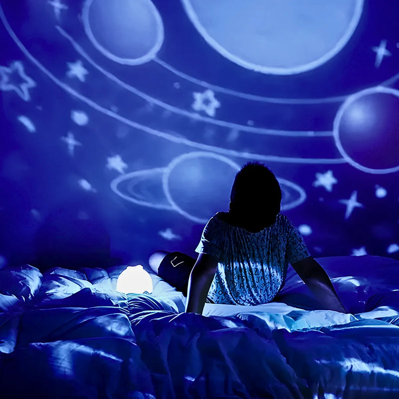 Luminária Infantil Projetor Led Estrelas
