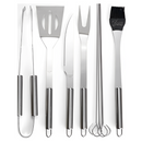 Kit Churrasco de Luxo com 9 Peças em Inox + Maleta