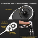 Jogo de Ferramentas com 46 Peças Soquete Aço c/ Maleta