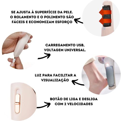 Kit de Cuidados Pessoais Completo: Depilador Íntimo e Lixadeira para Pés